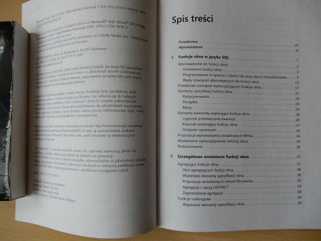 Optymalizacja kwerend T-SQL przy użyciu funkcji okna