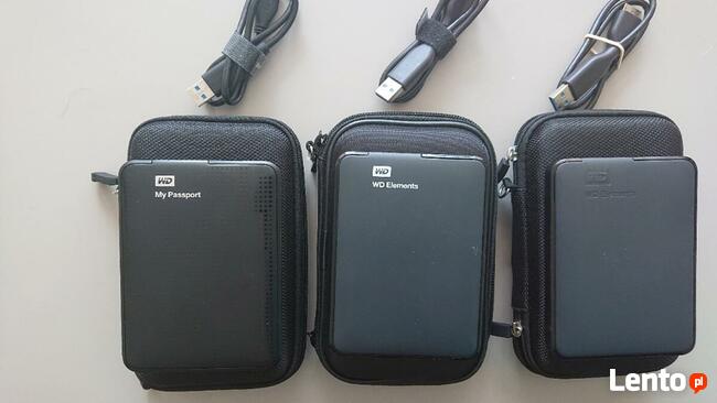 Sprzedam raz nagrane dyski zewnętrzne 3 x 1 TB.