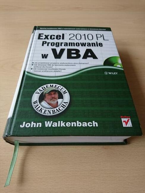 John Walkenbach. Excel 2010 PL. Programowanie w VBA