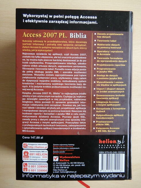 Access 2007 PL. Biblia
