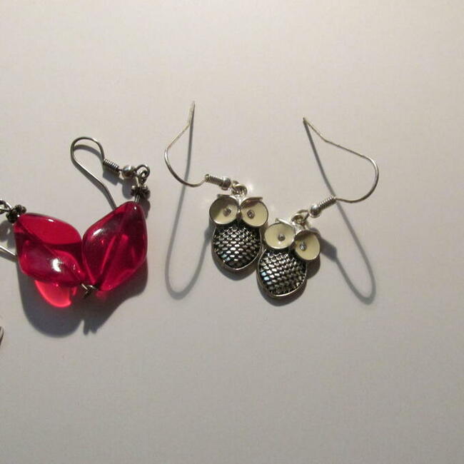 Kolczyki - trzy pary