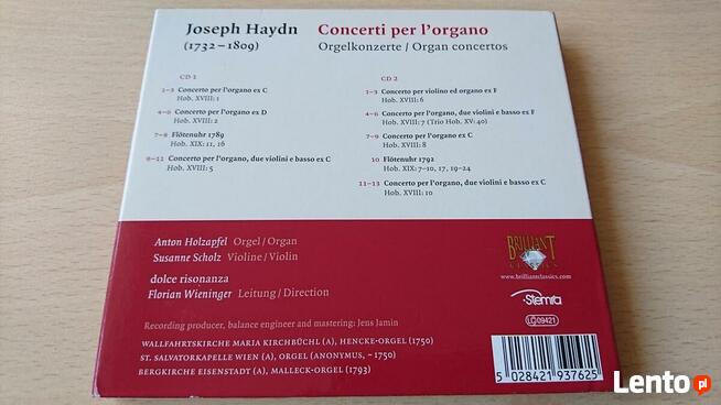 Joseph Haydn. Concerti per lorgano
