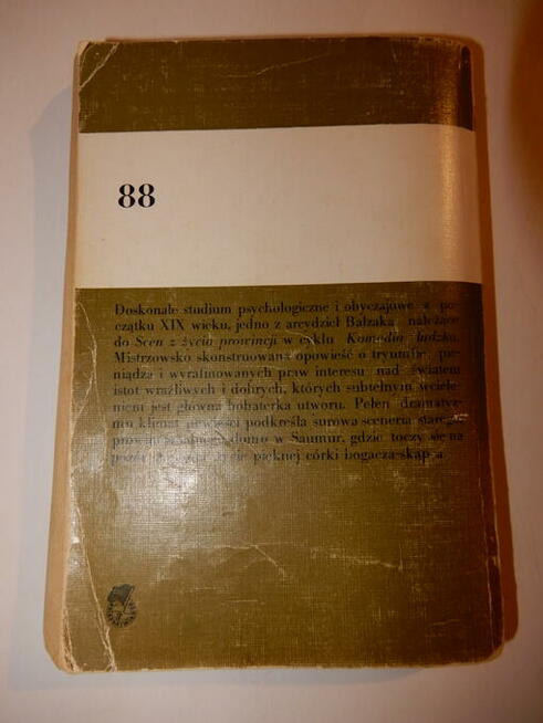 Honoriusz Balzac. Eugenia Grandet