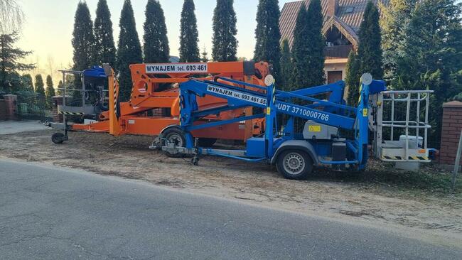 Podnośnik koszowy, zwyżka, podest ruchomy - WYNAJEM
