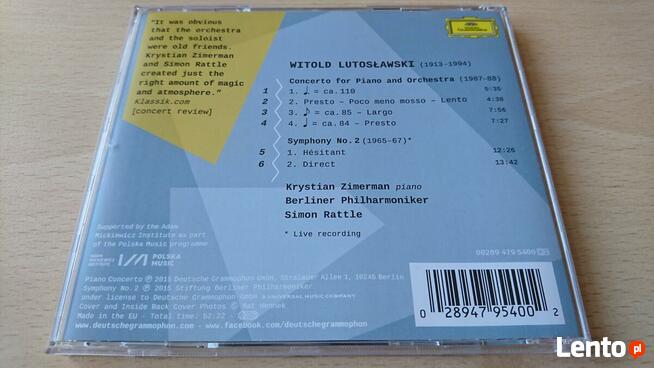 Lutosławski. Piano Concerto | Symphony No. 2