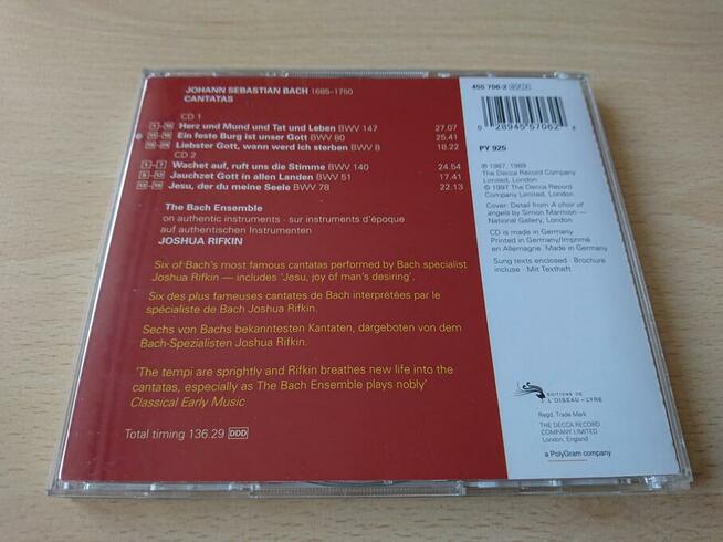 J.S. Bach. 6 Favourite Cantatas