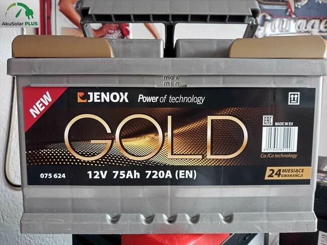 Akumulator Jenox Gold 75Ah 720A P+