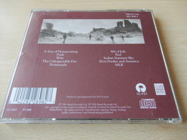 U2. The Unforgettable Fire