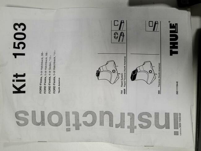 THULE KIT 1503 FORD FIESTA