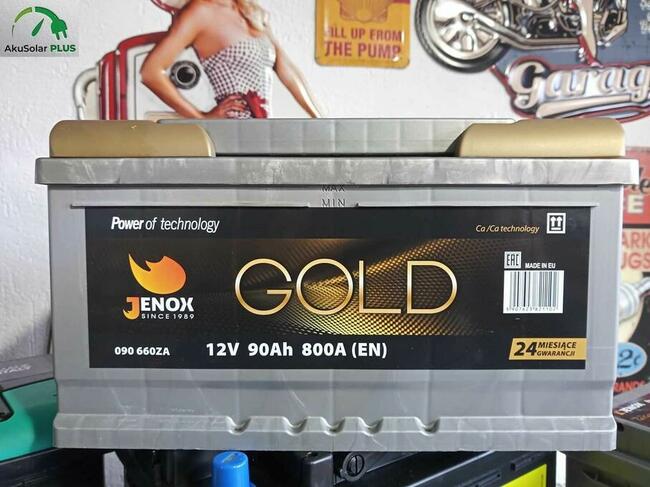 Akumulator 90Ah 800A P+ Jenox Gold