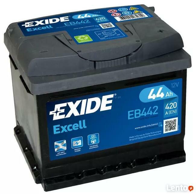 Akumulator 44Ah 420A Exide Excell, DARMOWY DOWÓZ!