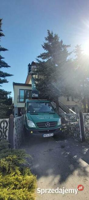 Podnośnik koszowy-zwyżka-podest 28 m Płońsk Wycinka Drzew i