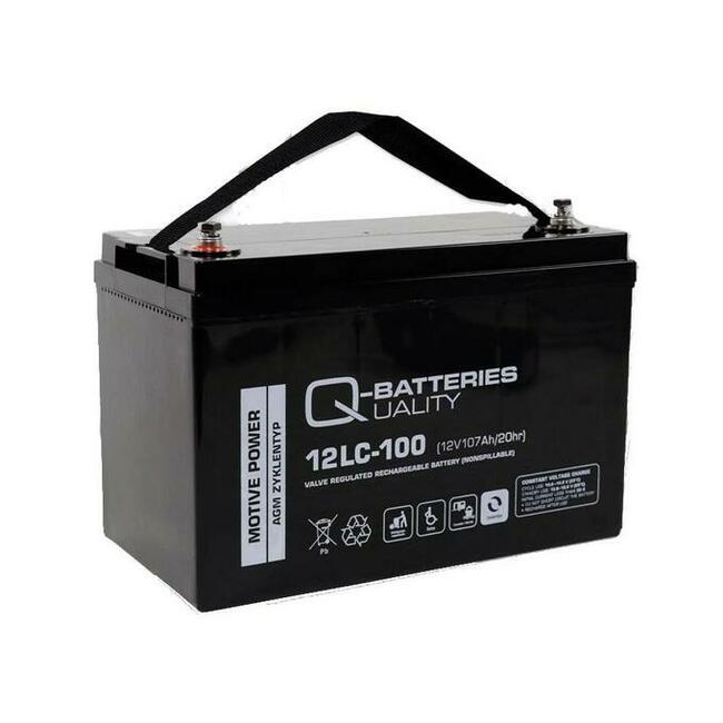 Akumulator głębokiego rozładowania AGM Q-Batteries 12v/107Ah