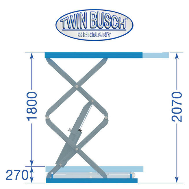 PODNOŚNIK najazdowy nożycowy niemieckiej firmy TWIN BUSCH