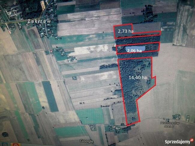7 działek siedliskowo - inwestycyjnych o ogól. pow. 19,19 ha