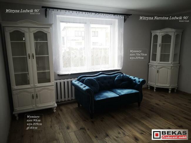 Witryna Ludwik Biały Dąb Bekas Biała Italia Producent Mebli