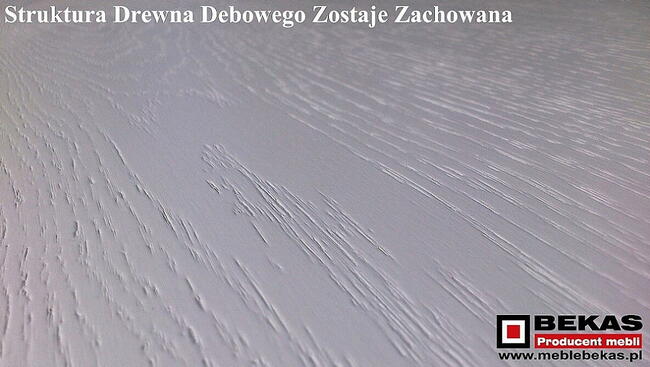 Biała Komoda 90` Ludwik Wysoka Dąb Lakierowany BEKAS Meble