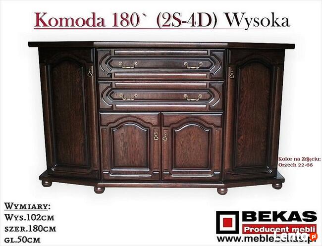Komoda 180 ` (4s -FLOT) Dąb Rustikal BEKAS Meble