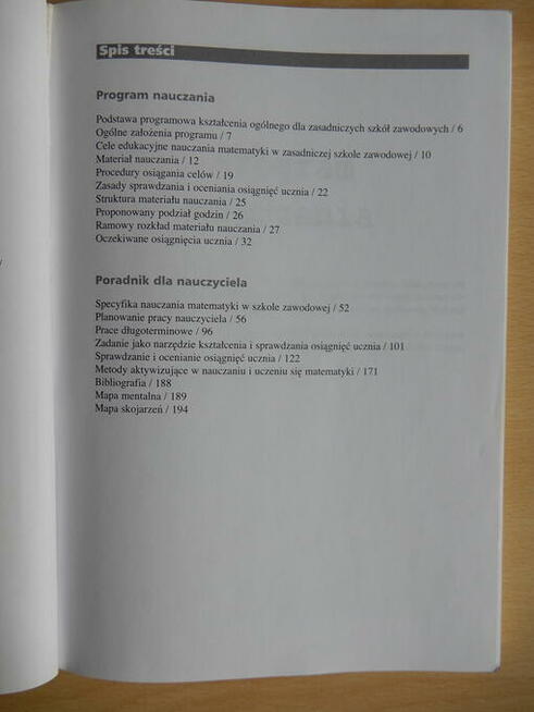 Matematyka. Zasadnicze szkoły zawodowe