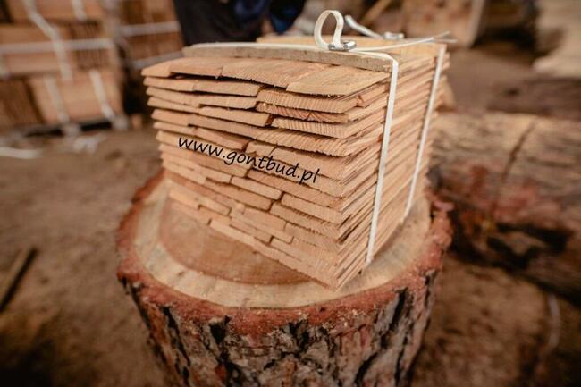 Łupane gonty modrzewiowe , łupany gont elewacyjny , alpejski