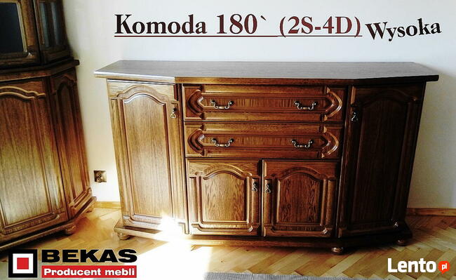 Komoda 180 ` (4s -FLOT) Dąb Rustikal BEKAS Meble