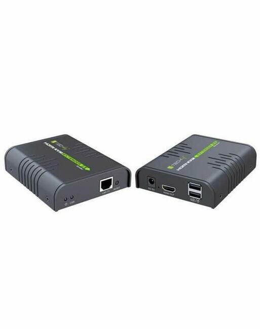 KVM Extender HDMI + USB po skrętce Cat.5/5e/6 120m NOWY