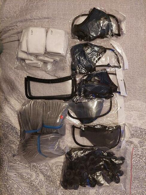 OKAZJA Wielorazowe maski ochronne+filtry+zawory