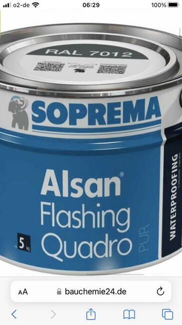 Alsan flashing quadro soprema