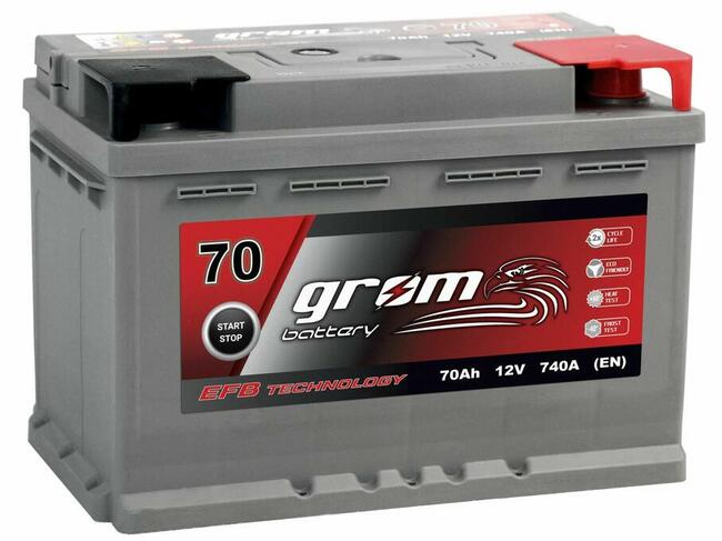 Akumulator GROM EFB START&STOP 70Ah 740A