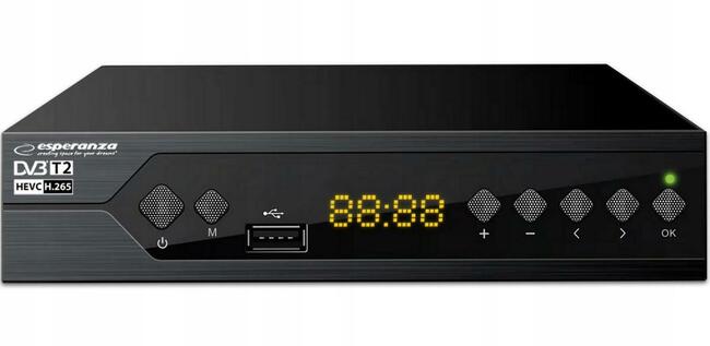 Dekoder DVB-T2 HEVC Esperanza Internet TVP GO Youtube Nowy