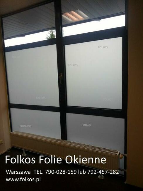 Folie matowe mleczne, mrożone, szron-Oklejamy folią okna Wwa