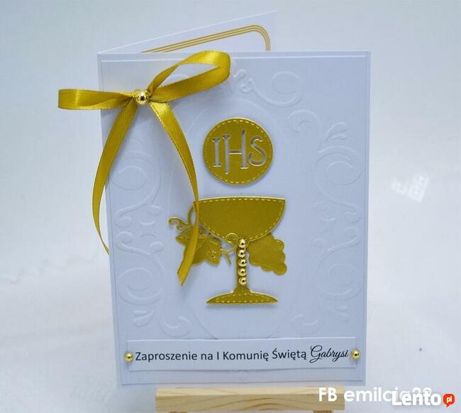 Zaproszenie z okazji I Komunii Św. spersonalizowane