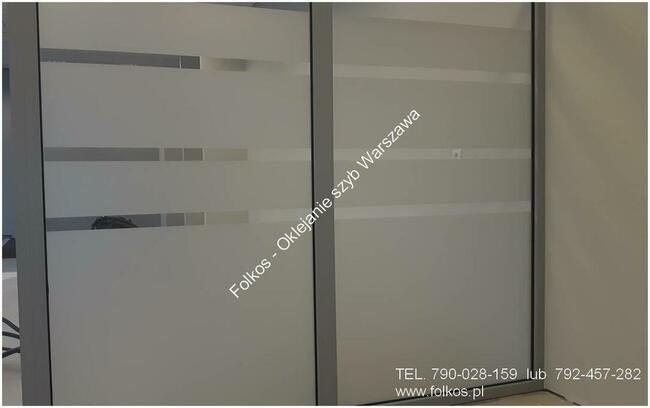 Folie matowe mleczne, mrożone, szron-Oklejamy folią okna Wwa