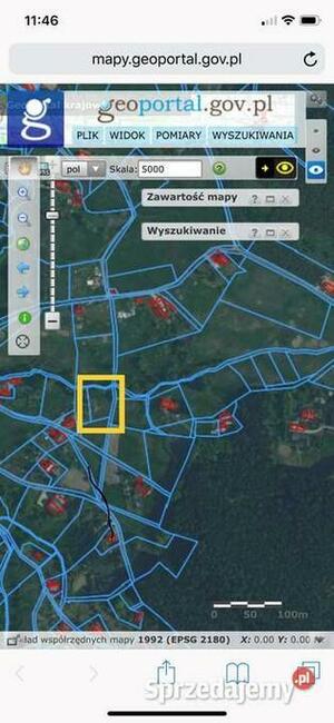 Działka w Ludwikowicach Kłodzkich blisko Sokolca 1636m2