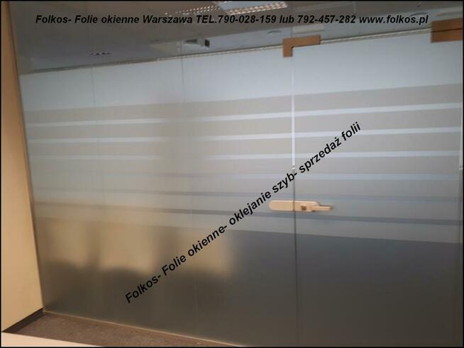 Folie matowe mleczne, mrożone, szron-Oklejamy folią okna Wwa