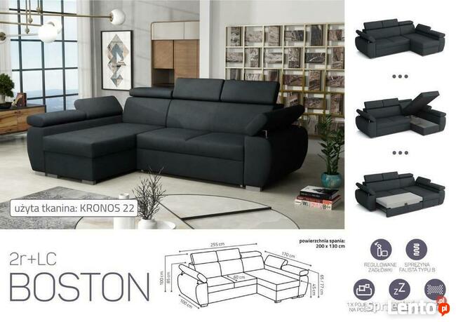 Narożnik Boston-regulowane zagłówki.