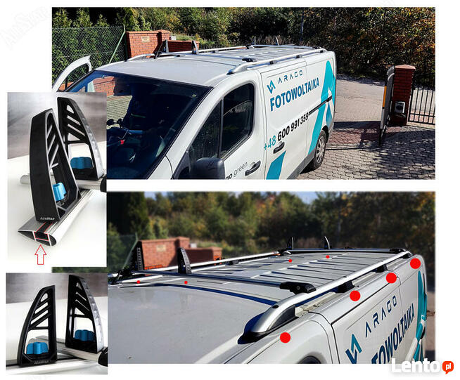 TRAFIC VIVARO 2002-2014 Orurowanie Relingi Bagaznik