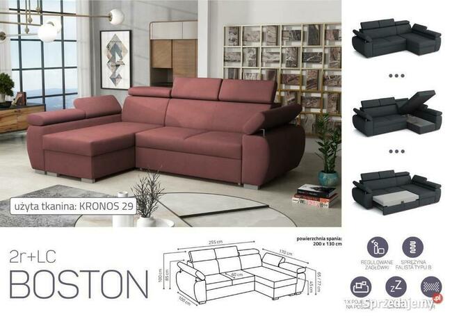 Narożnik Boston-regulowane zagłówki.