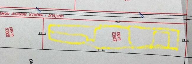 Pniówek Działka budowlana możliwość podziału