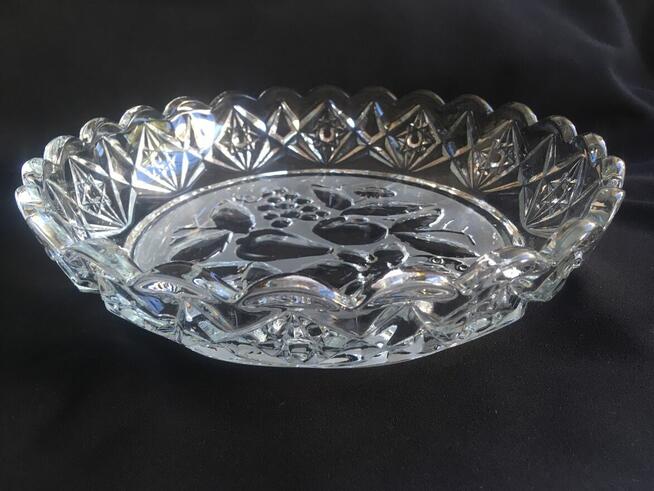 PRL Hotensja patera talerz owocarka szklana