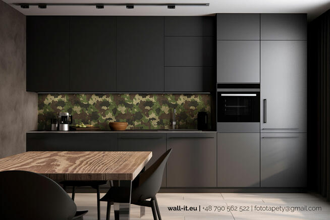 Panel miedzy szafki w kuchni zamiast płytek