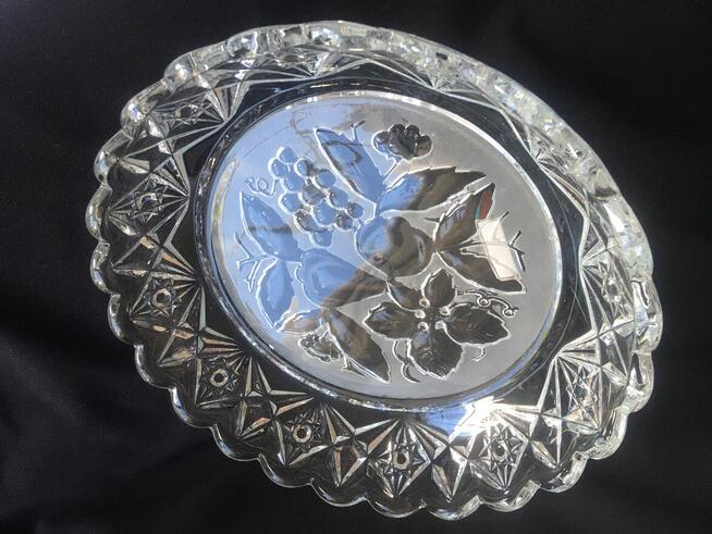 PRL Hotensja patera talerz owocarka szklana