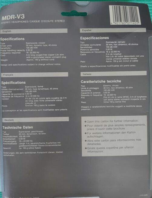 Sprzedam słuchawki Sony MDR V3 + stojak na słuchawki