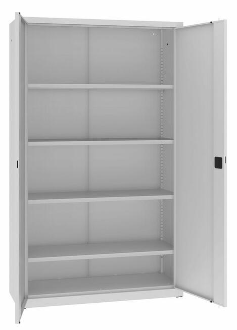 Szafa biurowa metalowa 1200x435x1990mm kolor popielaty.