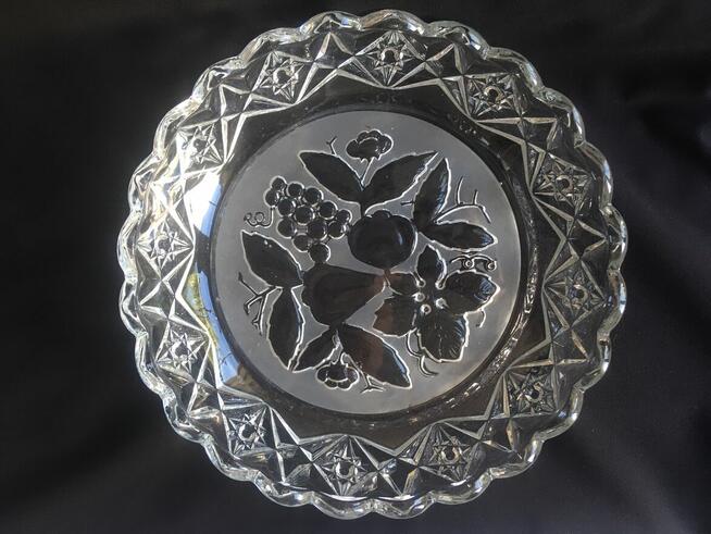 PRL Hotensja patera talerz owocarka szklana