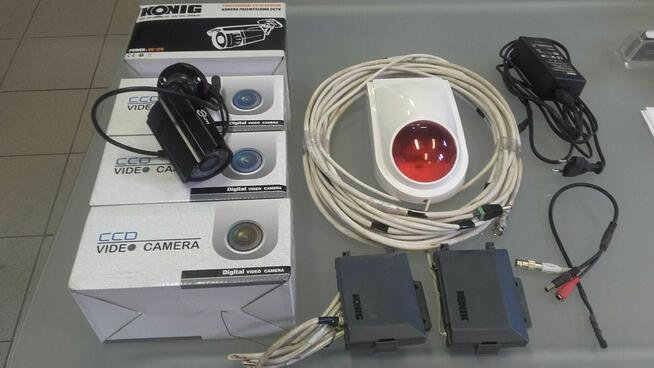 Monitoring -cały komplet, kamery x8szt, rejestrator, kable i