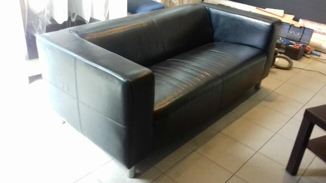 Sofa skórzan 3-osobowa, stan idealny, Ikea