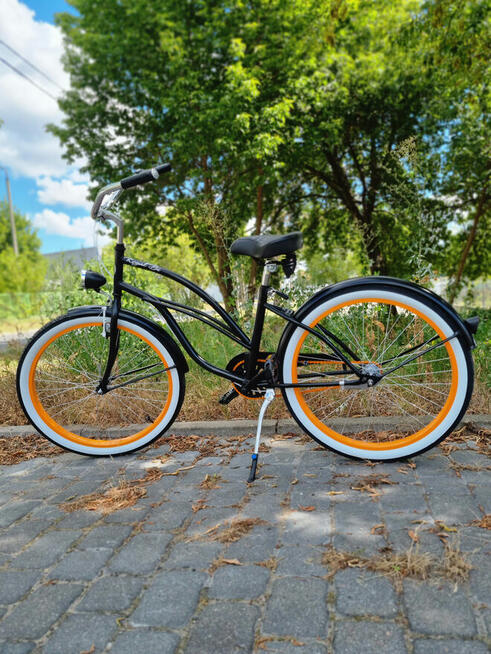 Rower miejski 26 28 beach Cruiser RoyalBi PUMPKIN damski