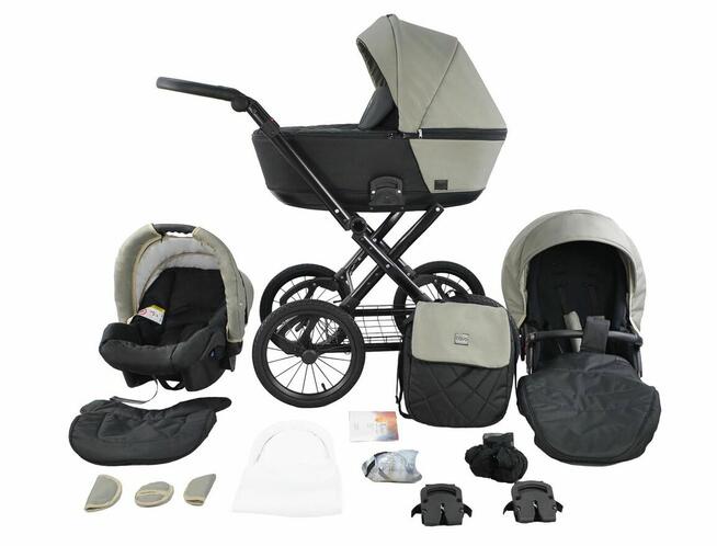 Wózek Dziecięcy Cavo Premium Klasyczny Retro 3w1
