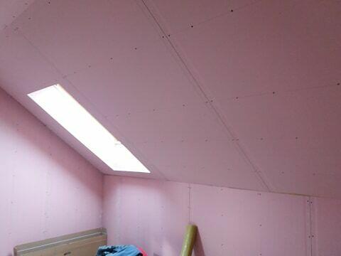 Adaptacja poddasza, wełna, OSB, regips